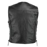 Lace-Up Leather Tank Top